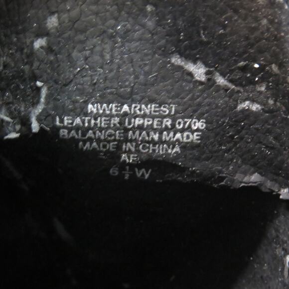 Vintage Nine West Earnest Black Leather Boots Heeled Tall Boot Size 6.5 - Picture 6 of 8